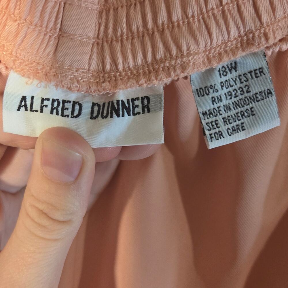 Alfred Dunner 18W Peach Pull On Pants/Trousers [0388] - Picture 6 of 8